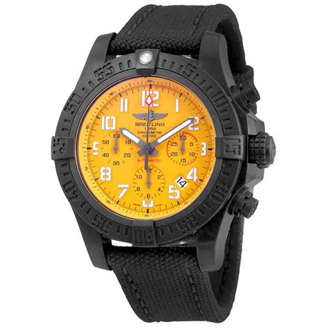 Breitling Avenger Hurricane Cobra Yellow Dial Automatic Men's 